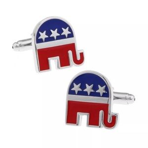 Republican U.S.A. GOP Elephant Cufflinks